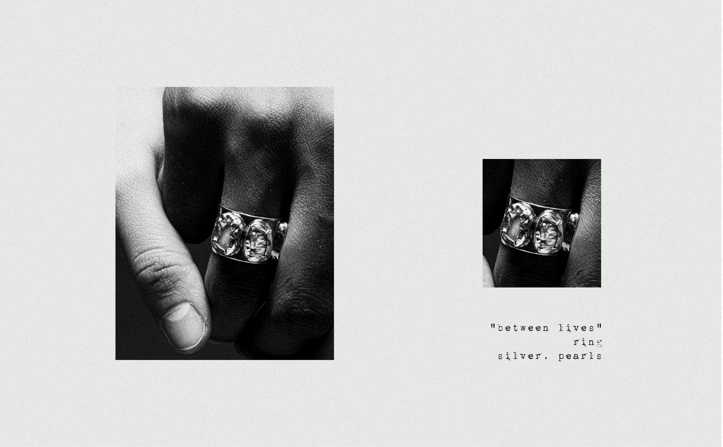 RAW between lives silver pearls